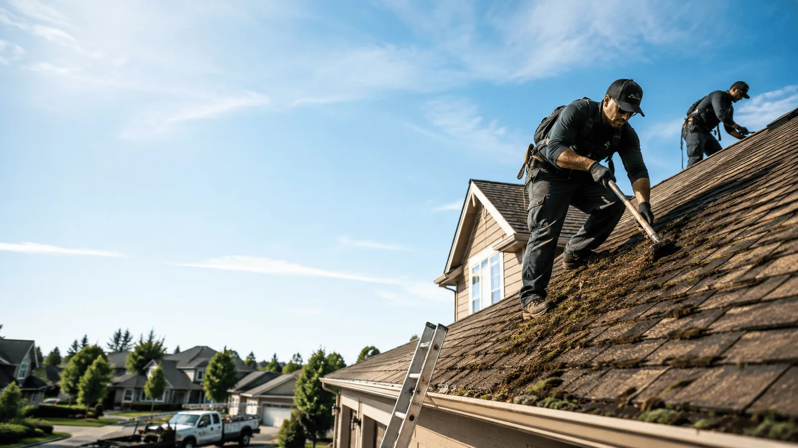 Roof Moss Removal in Aurora, CO near me